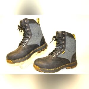 NEW Dr. Martens Scotswood Black Leather Winter Work Boots Waterproof MEN 9